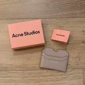 Acne Studios Taupe Card Holder NWT
